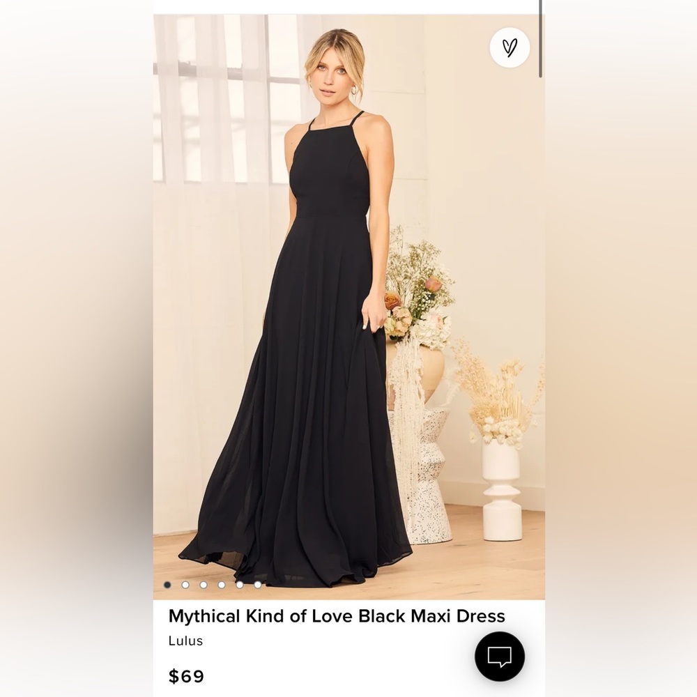 Lulu’s “Mythical Kind of Love” Black Maxi Dress